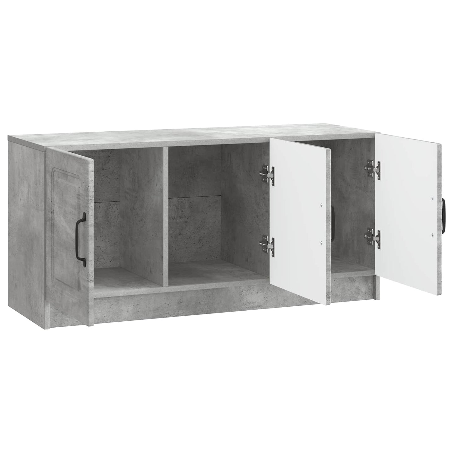 TV-kast Betongrijs 99 x 34,5 x 47 cm Bewerkt hout