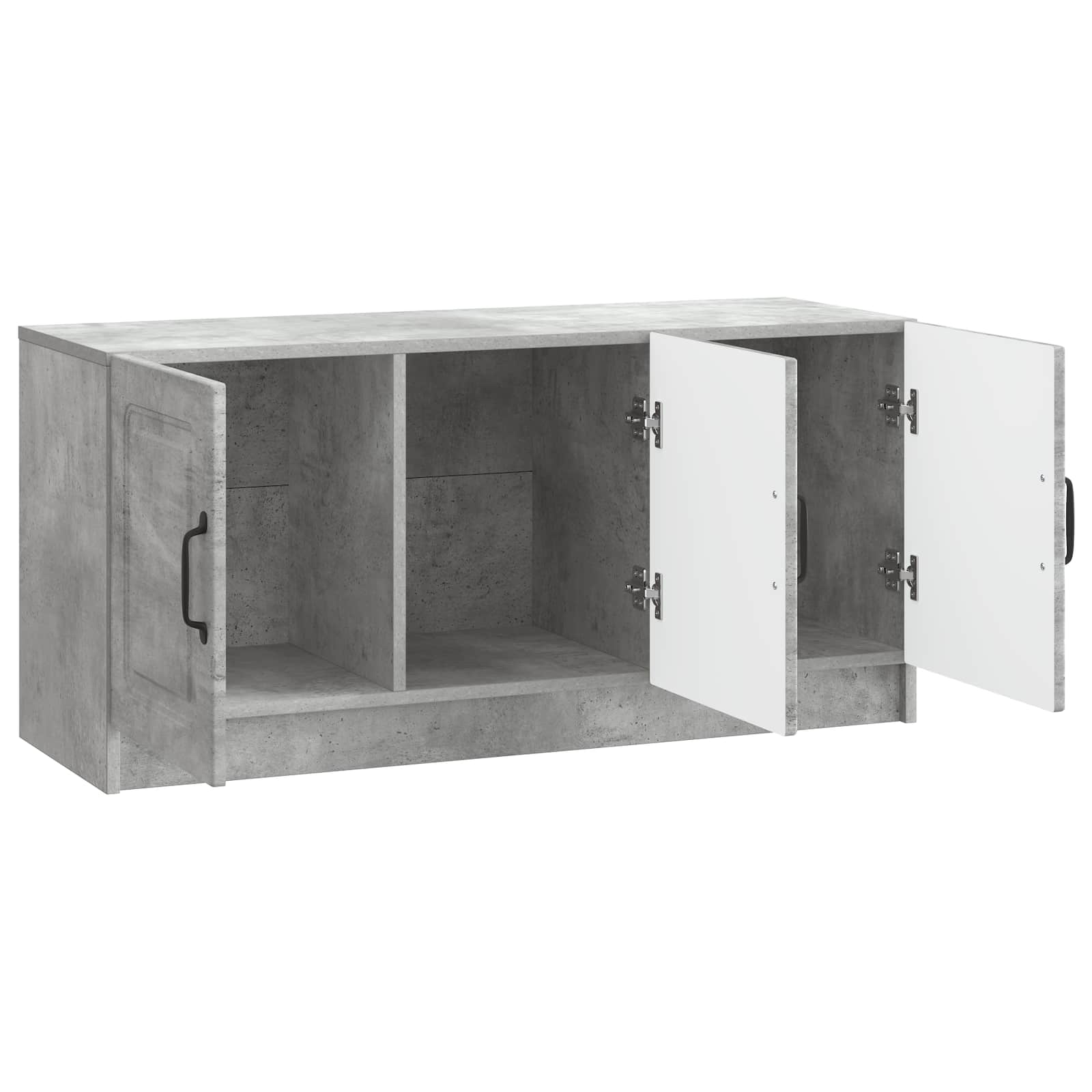 TV-kast Betongrijs 99 x 34,5 x 47 cm Bewerkt hout