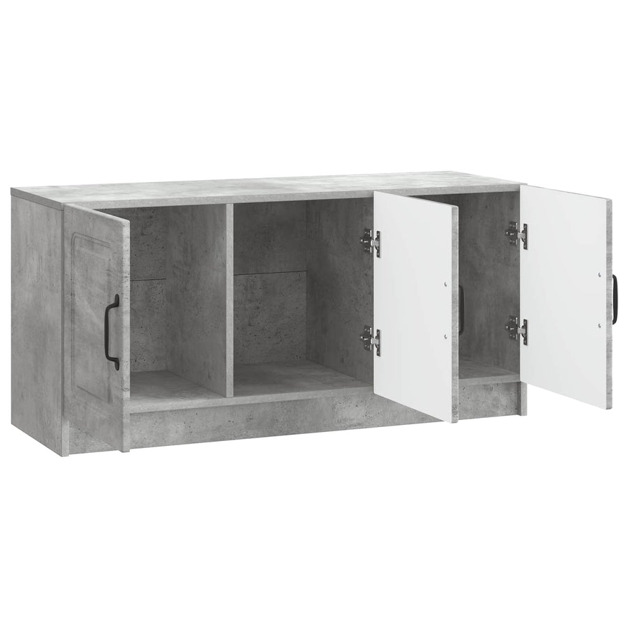 TV-kast Betongrijs 99 x 34,5 x 47 cm Bewerkt hout