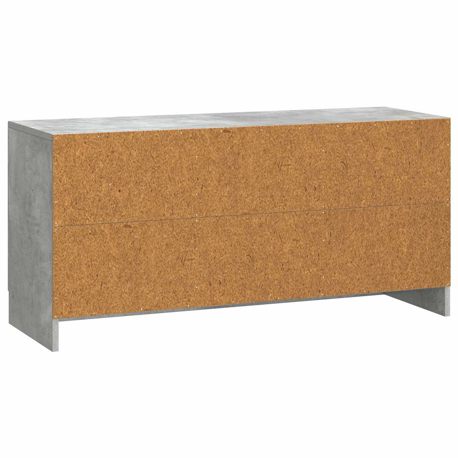 TV-kast Betongrijs 99 x 34,5 x 47 cm Bewerkt hout
