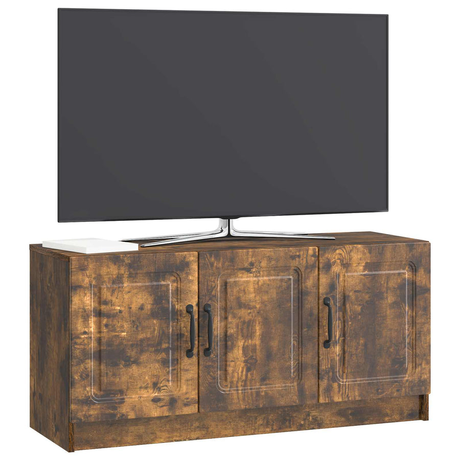TV-kast Gerookt eiken 99 x 34,5 x 47 cm Bewerkt hout