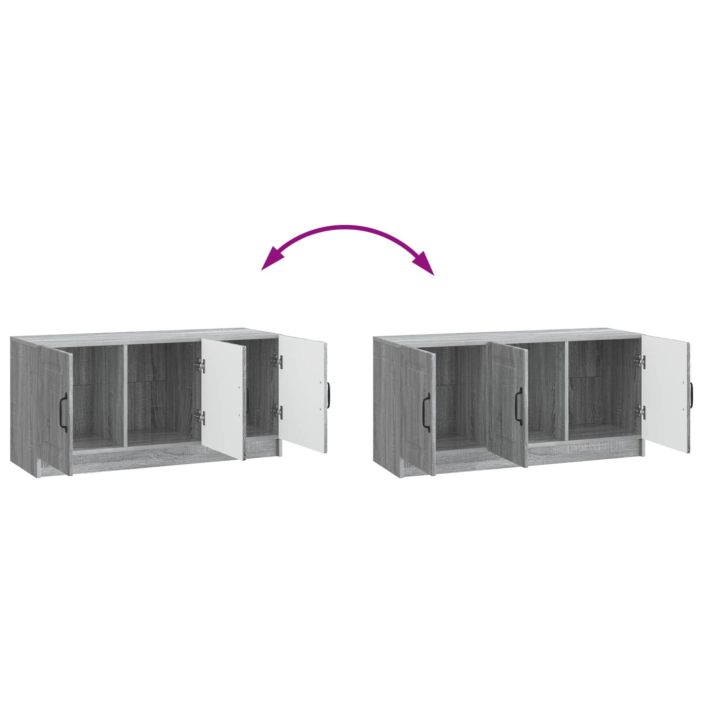 TV-kast Grijs sonoma 99 x 34,5 x 47 cm Bewerkt hout