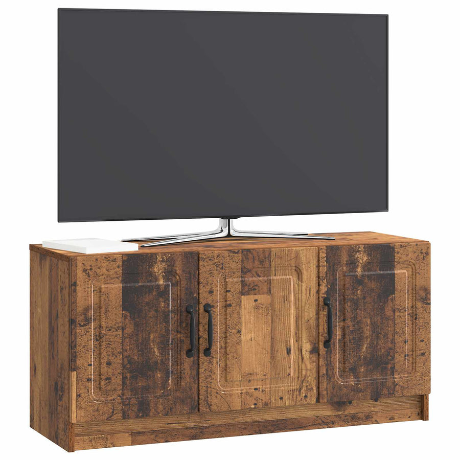 TV-kast Oud hout 99 x 34,5 x 47 cm Bewerkt hout