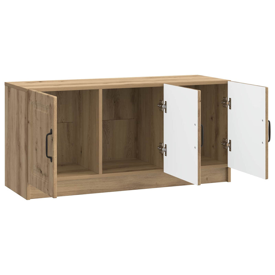 TV-kast Artisanaal eiken 99 x 34,5 x 47 cm Bewerkt hout