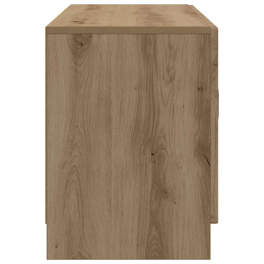 TV-kast Artisanaal eiken 99 x 34,5 x 47 cm Bewerkt hout