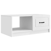Salontafel wit 90x50x37 cm bewerkt hout