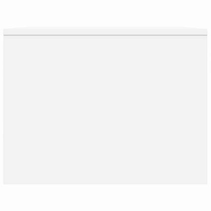 Salontafel Wit 90 x 50 x 37 cm Bewerkt hout