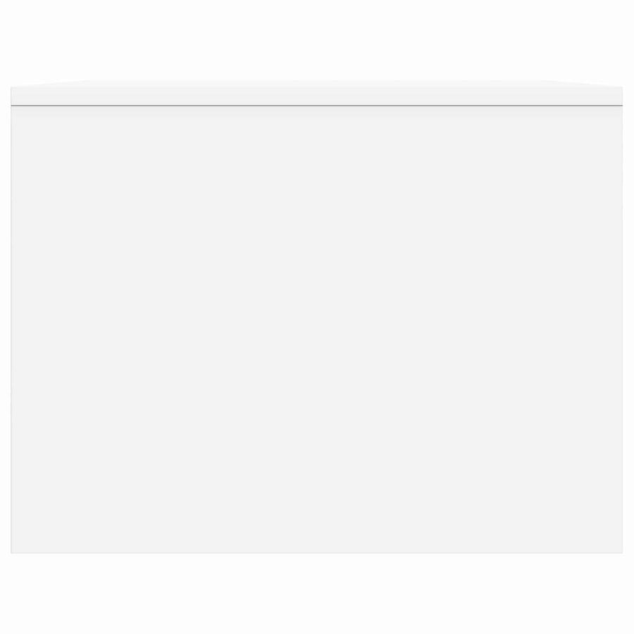 Salontafel Wit 90 x 50 x 37 cm Bewerkt hout