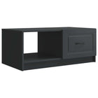 Salontafel 90x50x37 cm zwart bewerkt hout