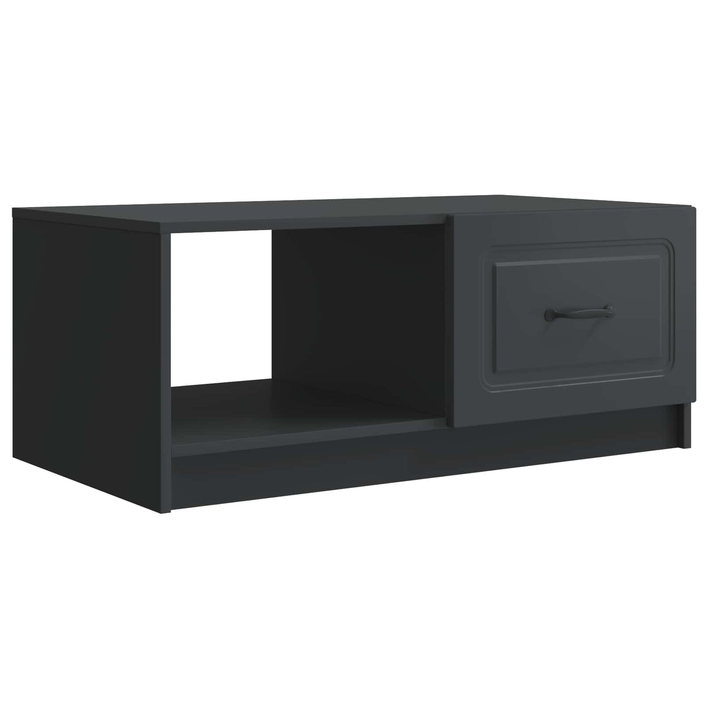 Salontafel Zwart 90 x 50 x 37 cm Bewerkt hout