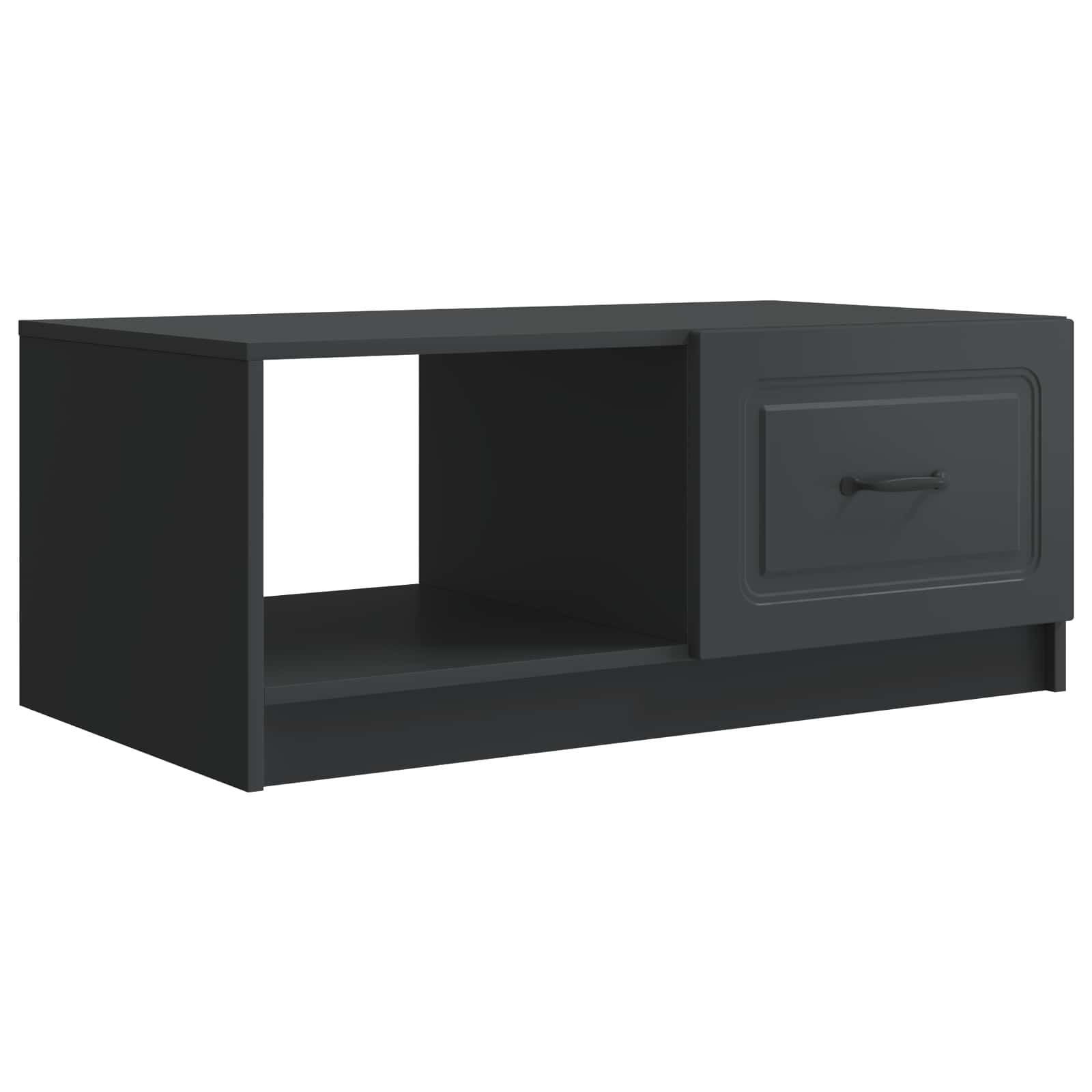 Salontafel Zwart 90 x 50 x 37 cm Bewerkt hout