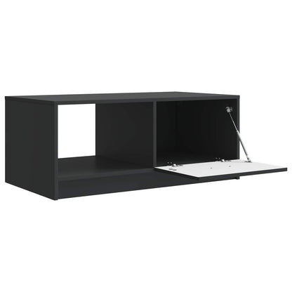 Salontafel Zwart 90 x 50 x 37 cm Bewerkt hout