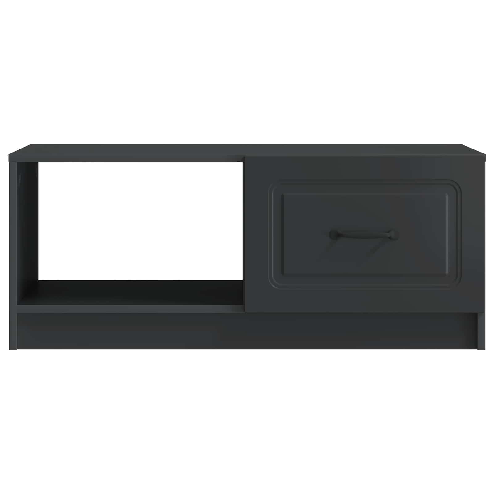Salontafel Zwart 90 x 50 x 37 cm Bewerkt hout