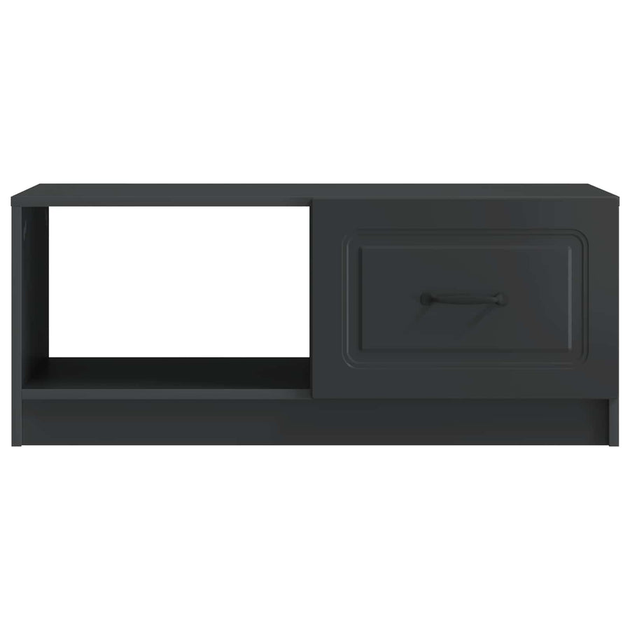 Salontafel Zwart 90 x 50 x 37 cm Bewerkt hout
