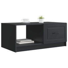 Salontafel Zwart 90 x 50 x 37 cm Bewerkt hout
