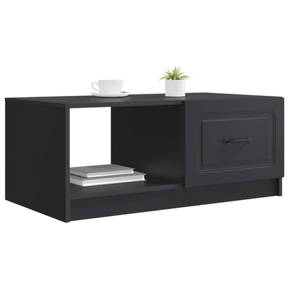 Salontafel Zwart 90 x 50 x 37 cm Bewerkt hout