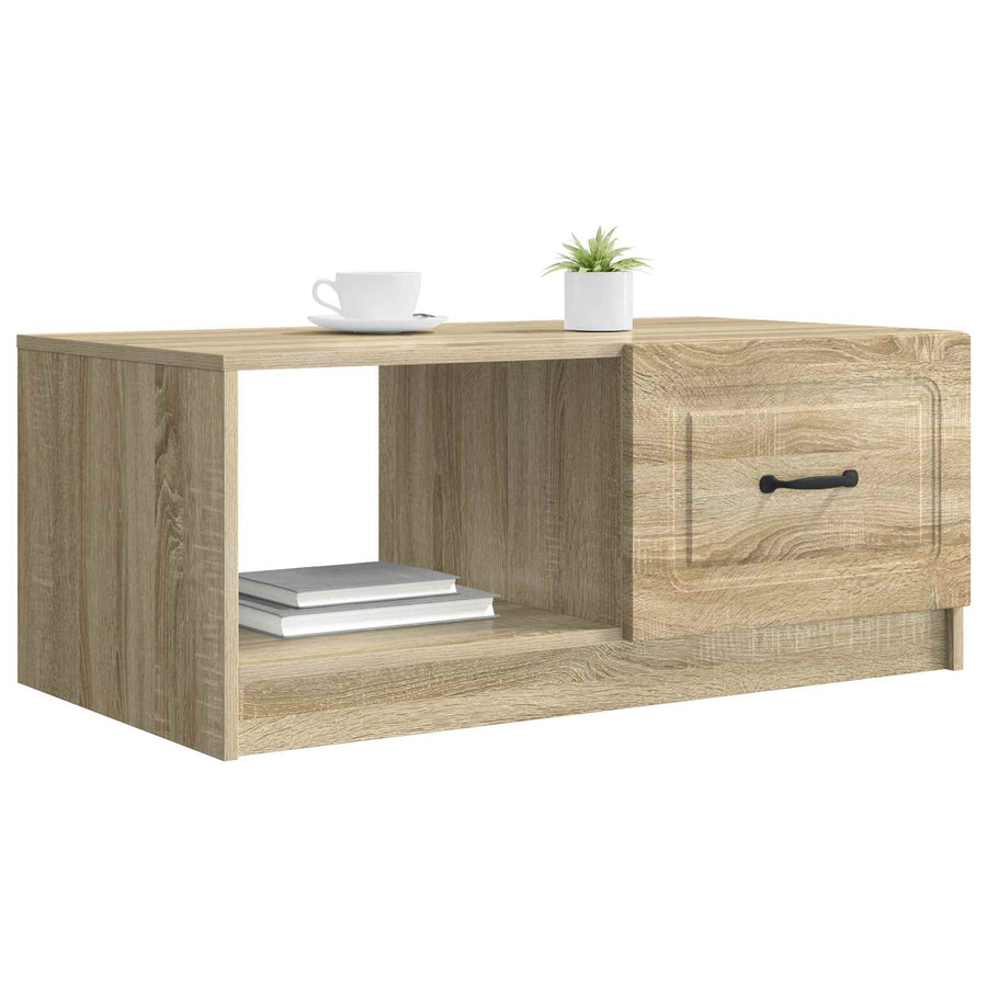 Salontafel Sonoma Eiken 90 x 50 x 37 cm Bewerkt hout