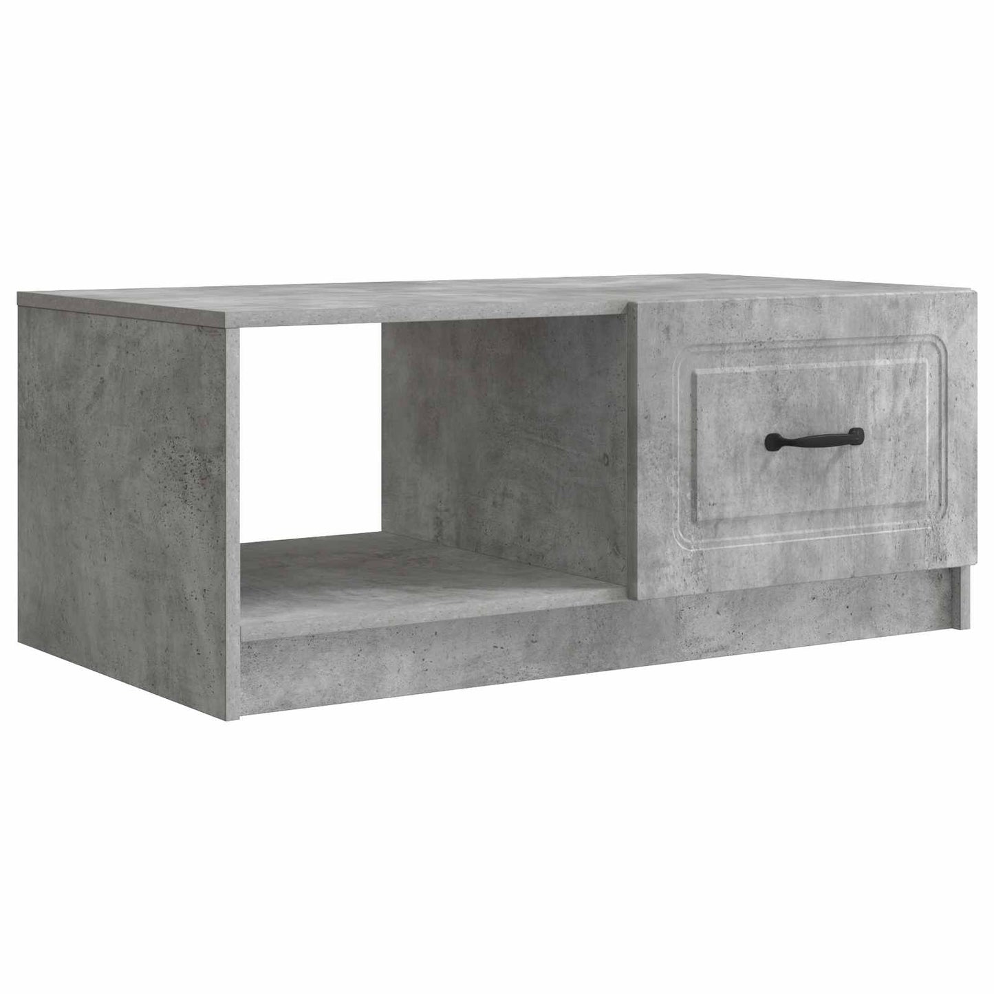 Salontafel Betongrijs 90 x 50 x 37 cm Bewerkt hout