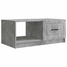 Salontafel Betongrijs 90 x 50 x 37 cm Bewerkt hout