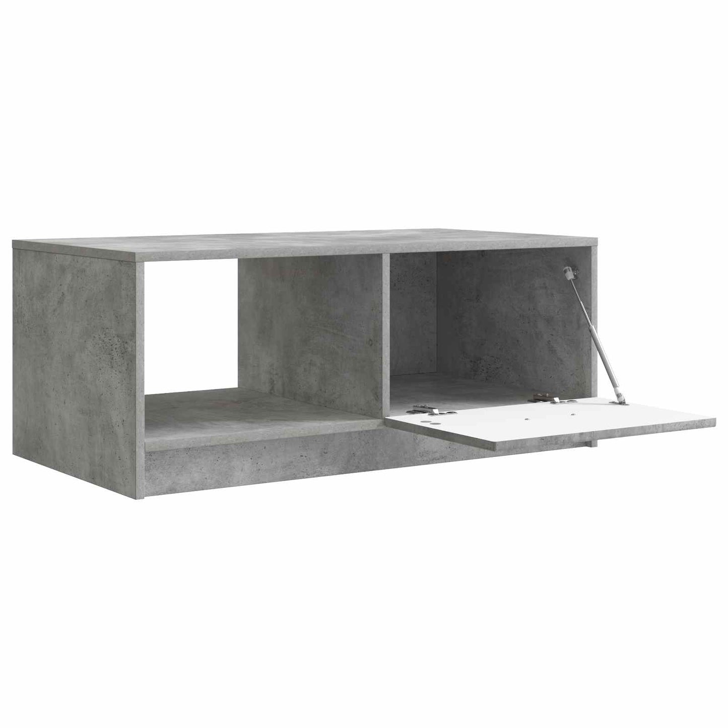 Salontafel Betongrijs 90 x 50 x 37 cm Bewerkt hout