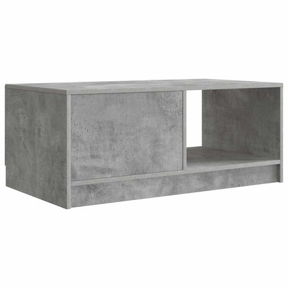 Salontafel Betongrijs 90 x 50 x 37 cm Bewerkt hout