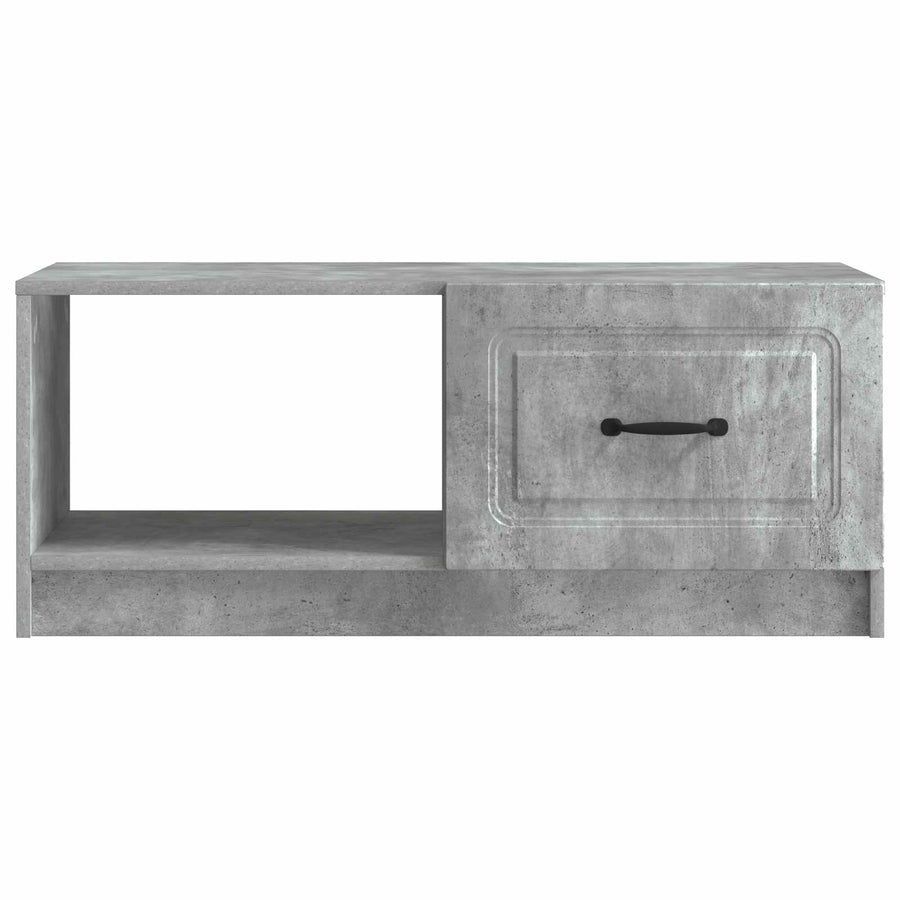 Salontafel Betongrijs 90 x 50 x 37 cm Bewerkt hout