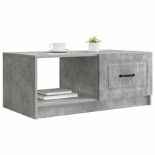 Salontafel Betongrijs 90 x 50 x 37 cm Bewerkt hout
