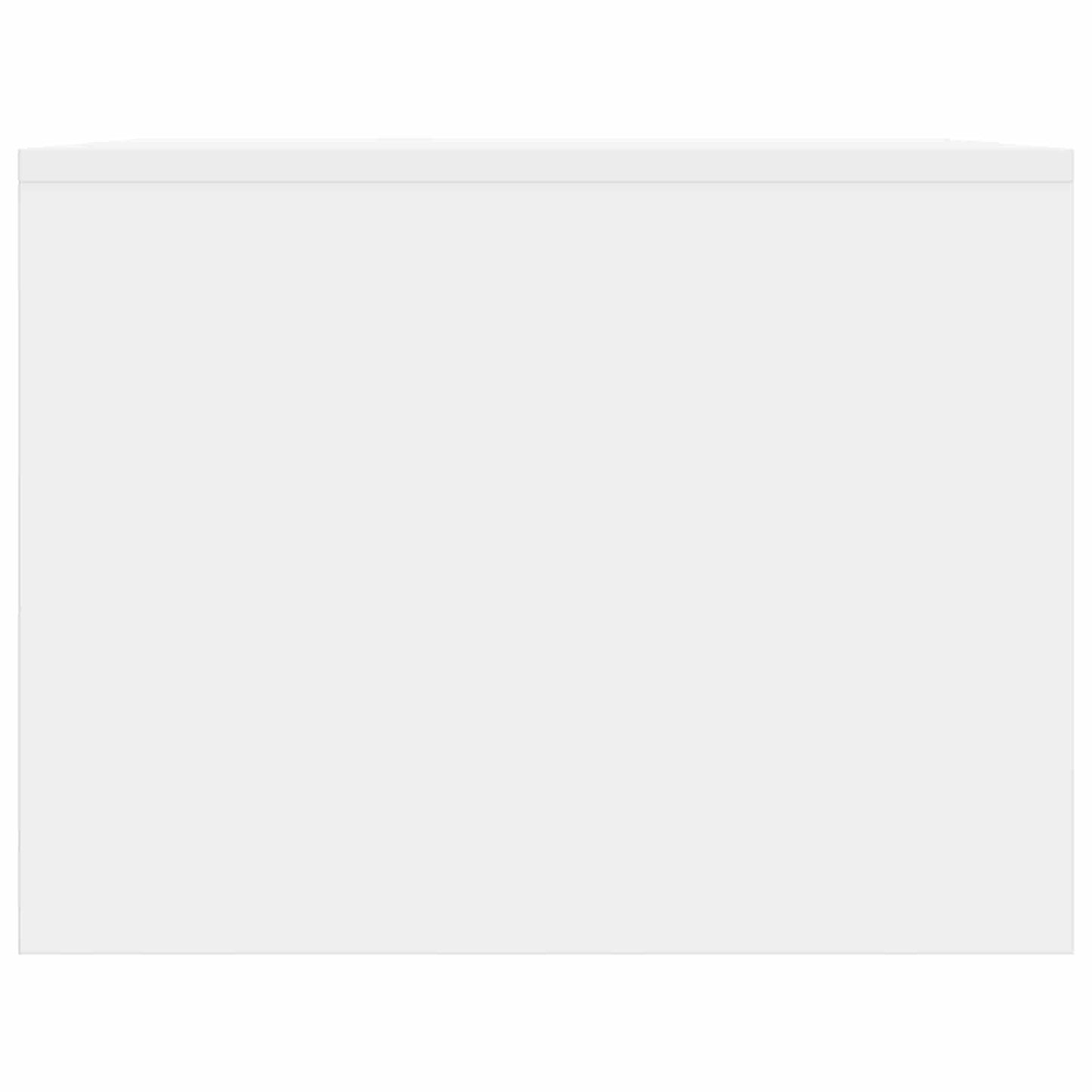 Salontafel Hoogglans Wit 90 x 50 x 37 cm Bewerkt hout