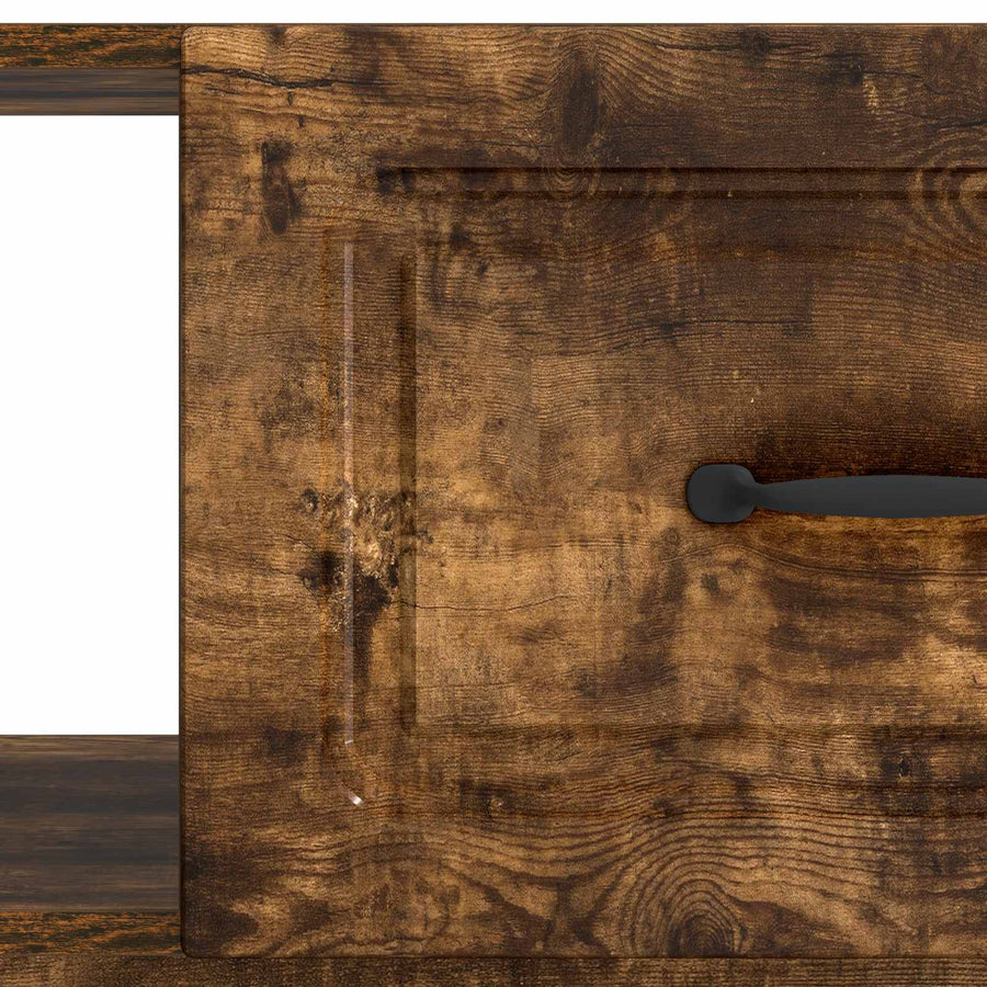 Salontafel Gerookt eiken 90 x 50 x 37 cm Bewerkt hout