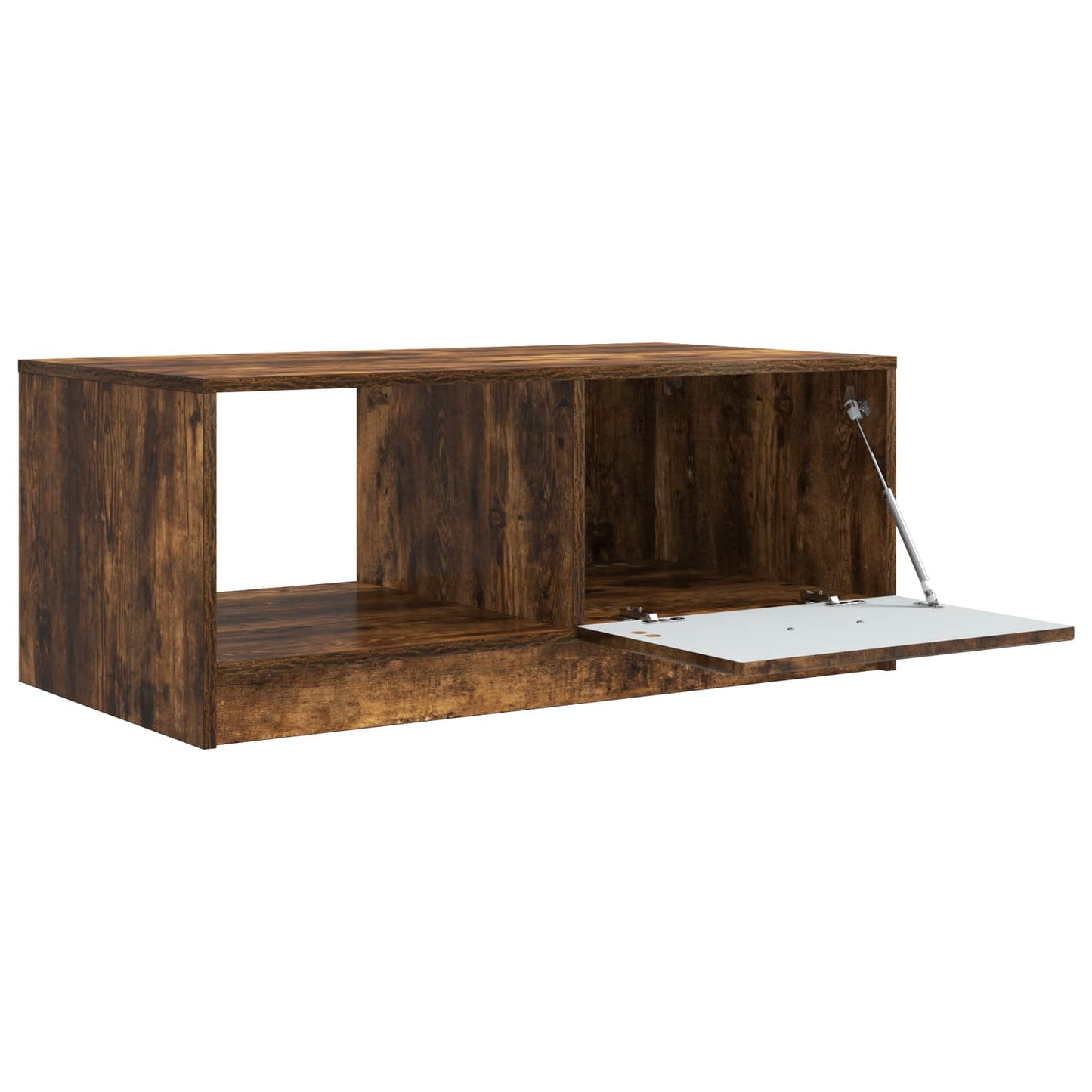 Salontafel Gerookt eiken 90 x 50 x 37 cm Bewerkt hout