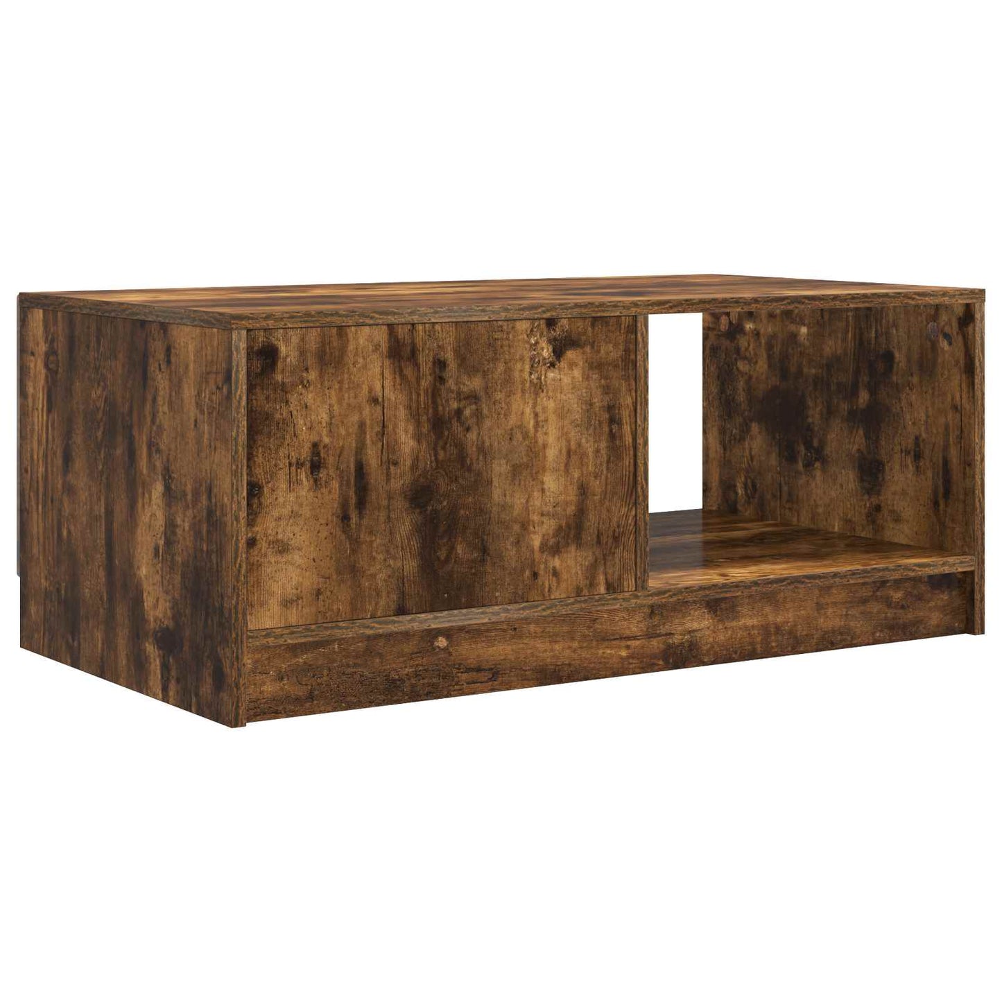 Salontafel Gerookt eiken 90 x 50 x 37 cm Bewerkt hout
