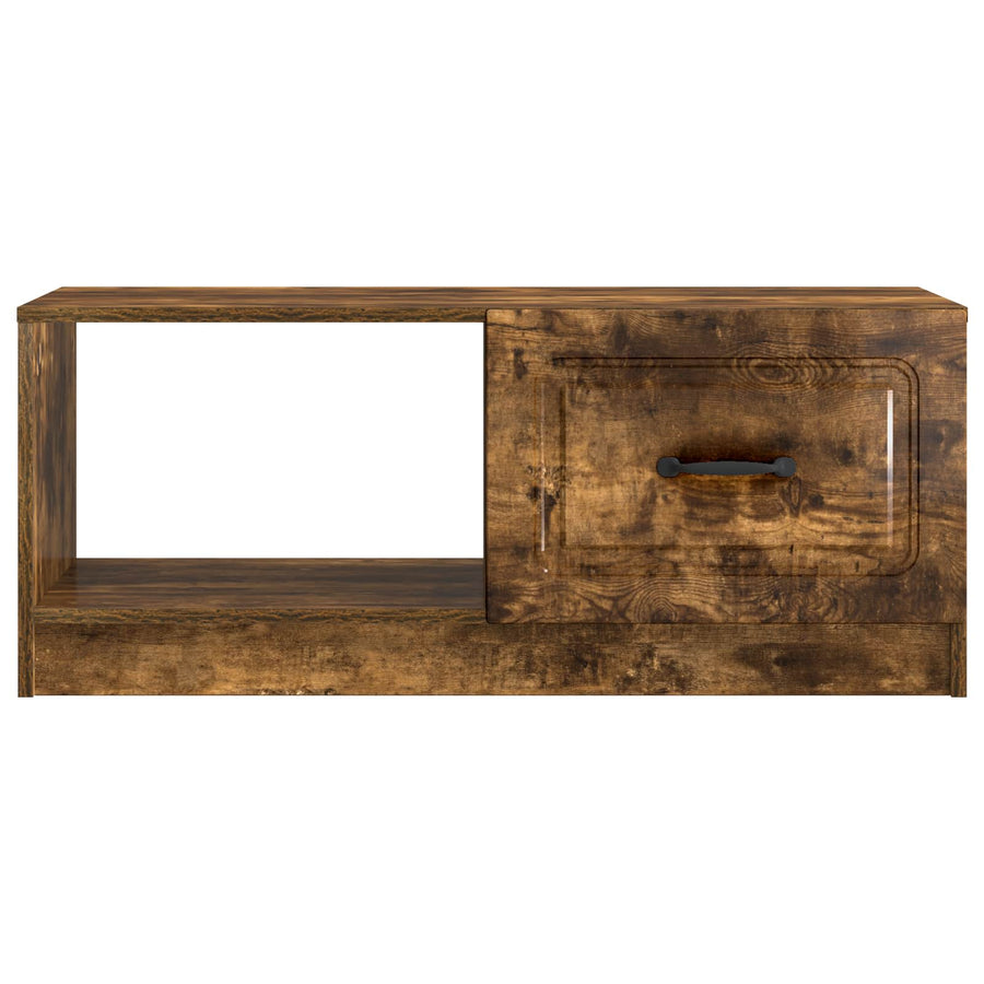 Salontafel Gerookt eiken 90 x 50 x 37 cm Bewerkt hout