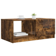 Salontafel Gerookt eiken 90 x 50 x 37 cm Bewerkt hout