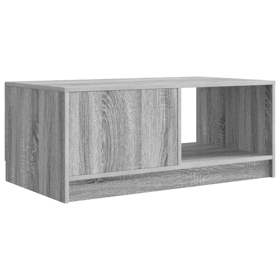 Salontafel Grijs sonoma 90 x 50 x 37 cm Bewerkt hout
