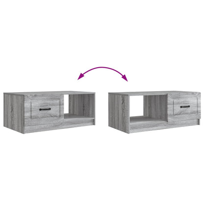 Salontafel Grijs sonoma 90 x 50 x 37 cm Bewerkt hout