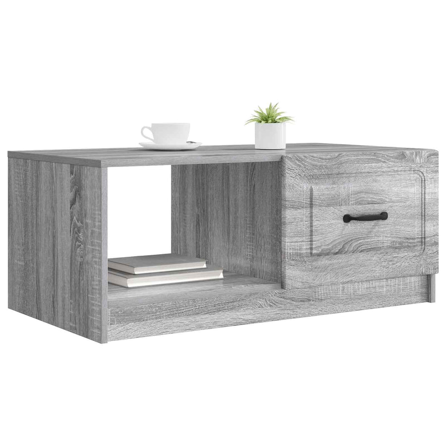 Salontafel Grijs sonoma 90 x 50 x 37 cm Bewerkt hout