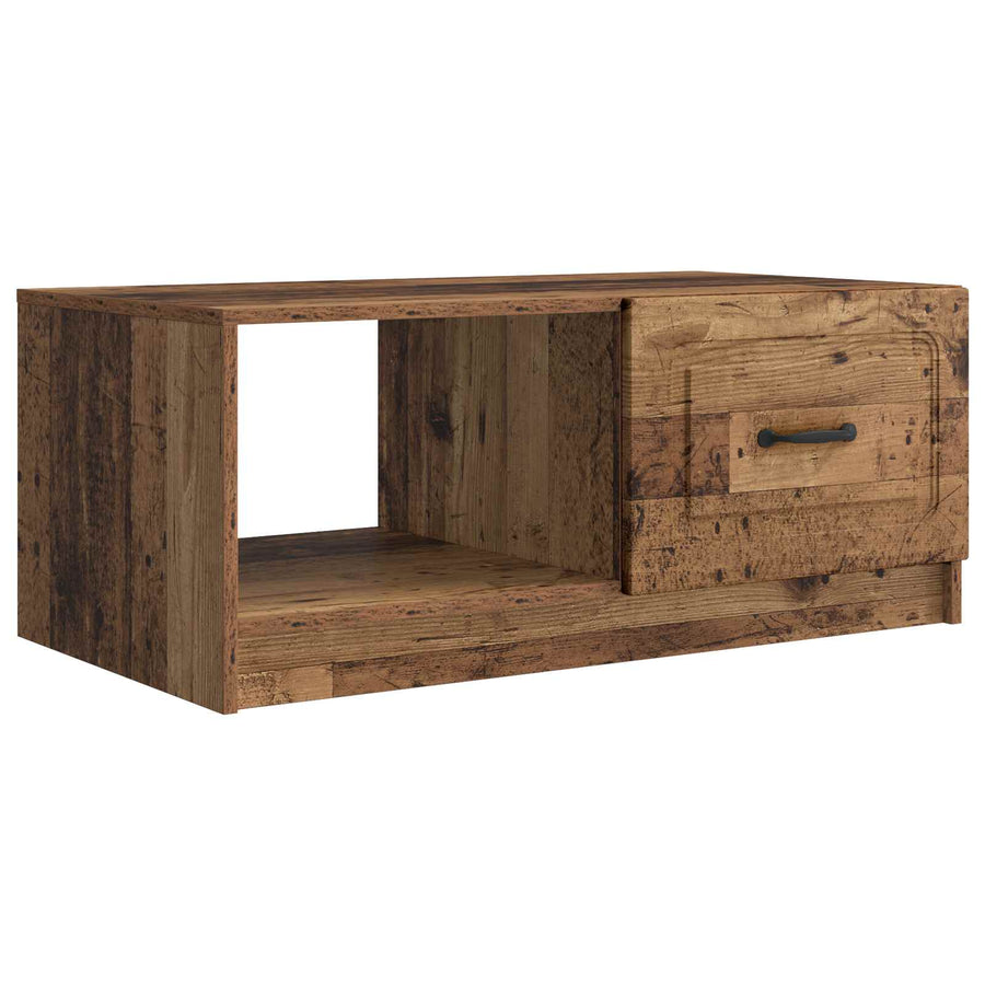 Salontafel Oud hout 90 x 50 x 37 cm Bewerkt hout
