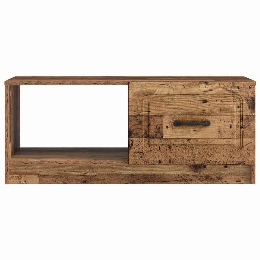 Salontafel Oud hout 90 x 50 x 37 cm Bewerkt hout