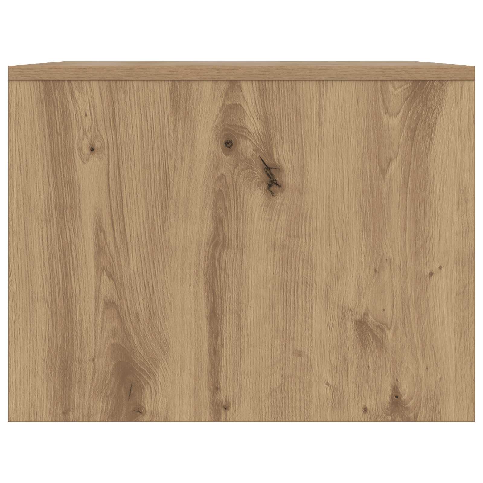 Salontafel Artisanaal eiken 90 x 50 x 37 cm Bewerkt hout