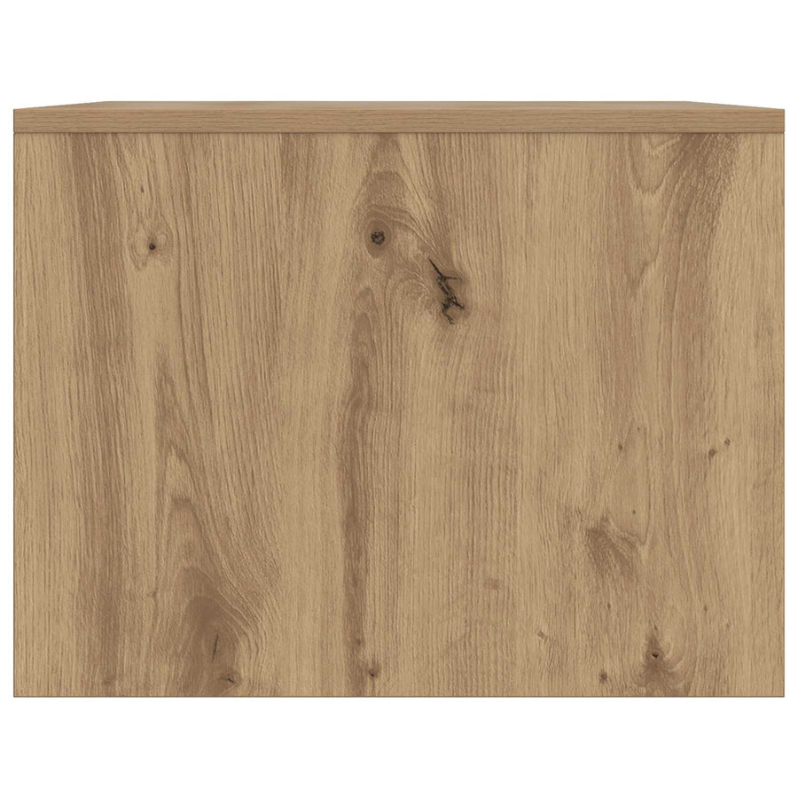 Salontafel Artisanaal eiken 90 x 50 x 37 cm Bewerkt hout