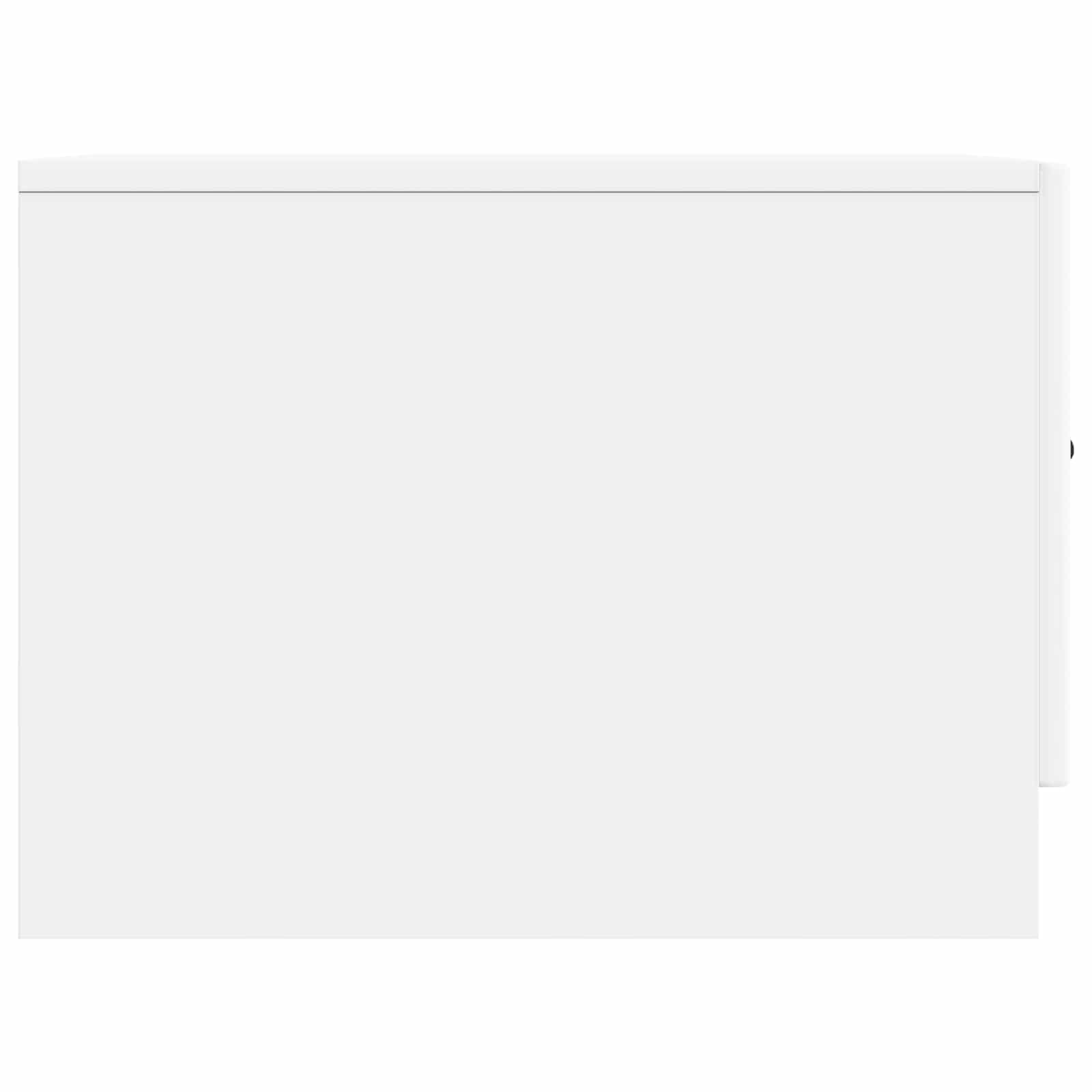 Salontafel met lade Wit 49 x 50 x 37 cm Bewerkt hout