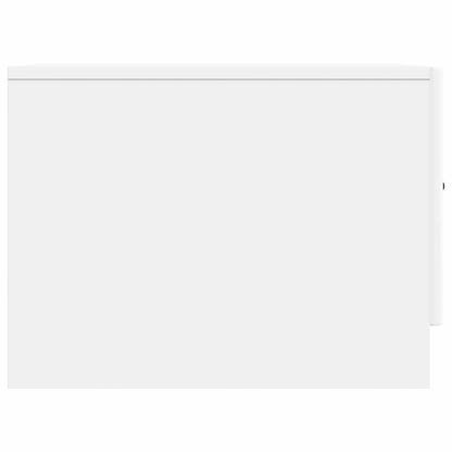 Salontafel met lade Wit 49 x 50 x 37 cm Bewerkt hout