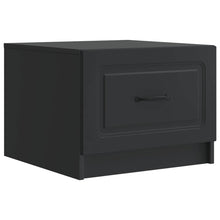 Salontafel met lade Zwart 49 x 50 x 37 cm Bewerkt hout