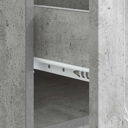 Salontafel met lade Betongrijs 49 x 50 x 37 cm Bewerkt hout