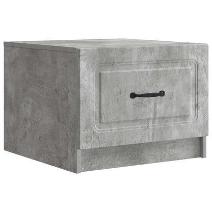 Salontafel met lade Betongrijs 49 x 50 x 37 cm Bewerkt hout