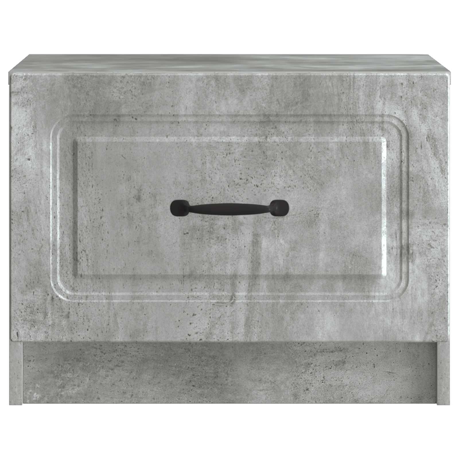 Salontafel met lade Betongrijs 49 x 50 x 37 cm Bewerkt hout