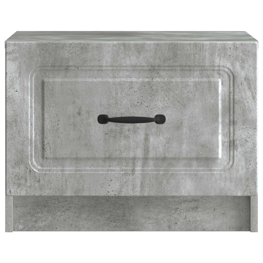 Salontafel met lade Betongrijs 49 x 50 x 37 cm Bewerkt hout