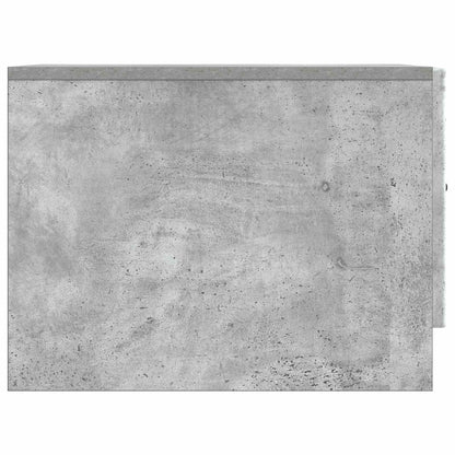 Salontafel met lade Betongrijs 49 x 50 x 37 cm Bewerkt hout