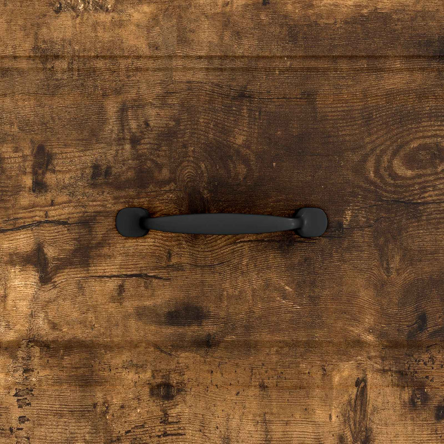 Salontafel met lade Gerookt eiken 49 x 50 x 37 cm Bewerkt hout