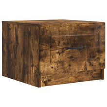 Salontafel met lade Gerookt eiken 49 x 50 x 37 cm Bewerkt hout